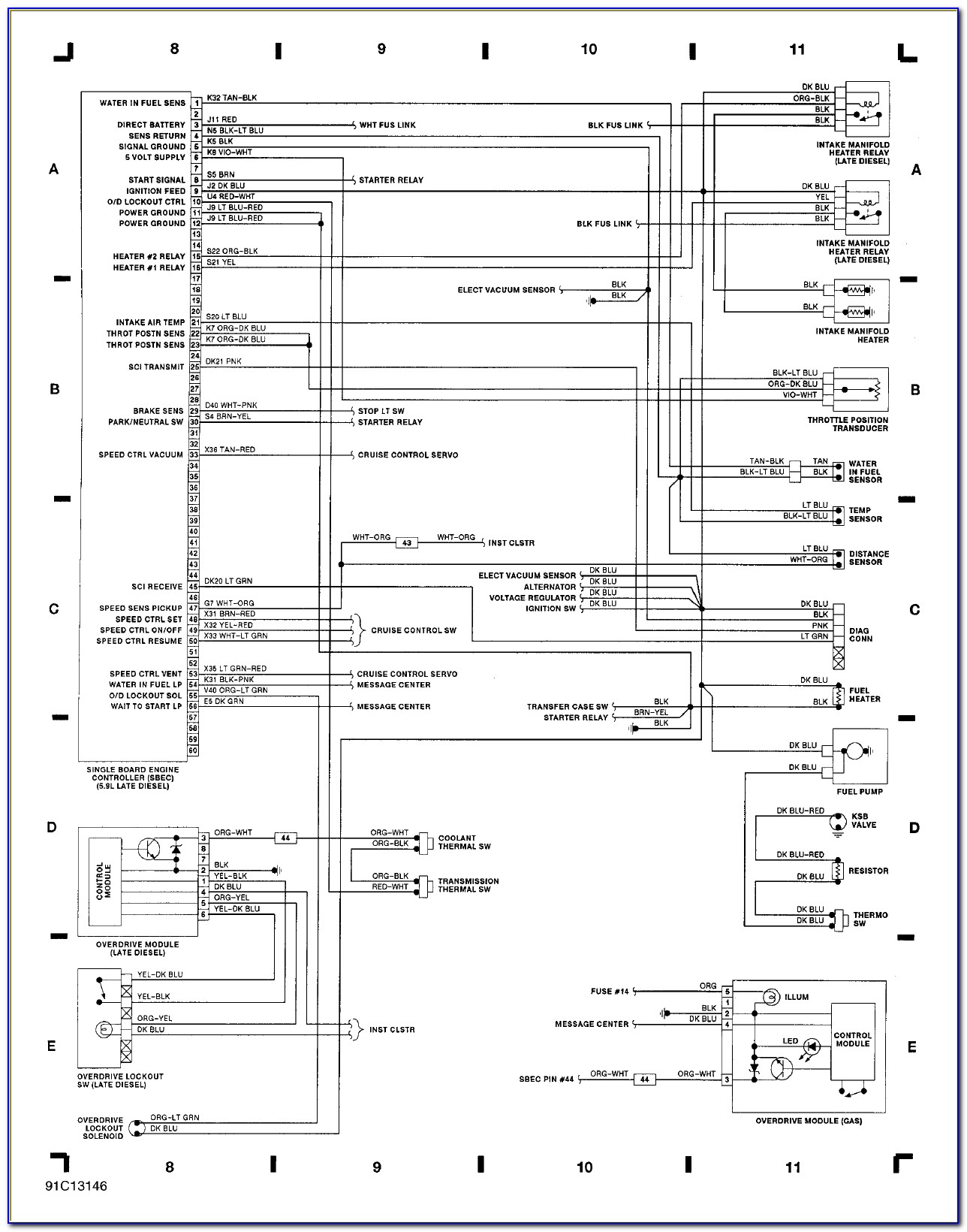 1992 Dodge W250 Radio Wiring Diagram
