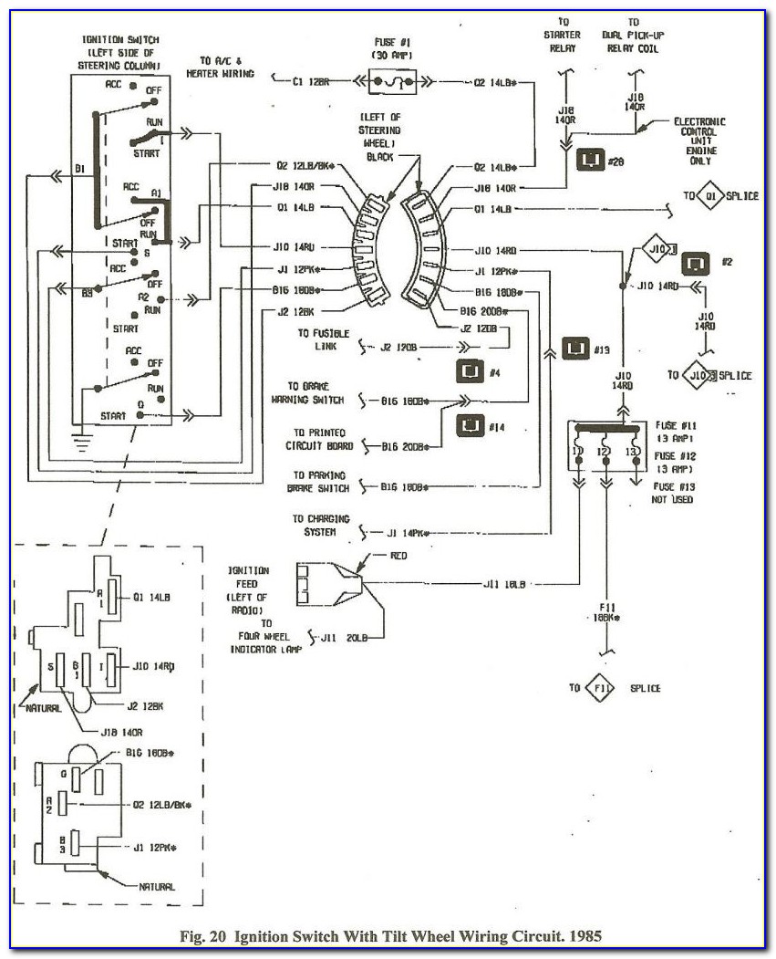 1994 Mack Ch613 Fuse Panel Diagram