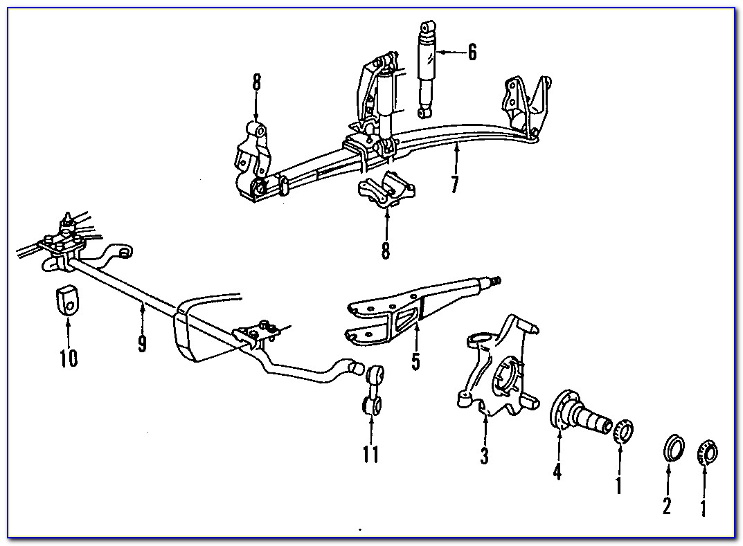 1996 Ford F250 4x4 Front Hub Assembly Diagram