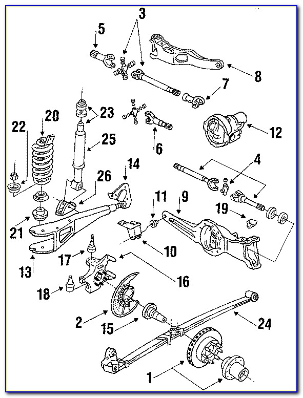 1996 Ford F250 Rear Suspension Diagram