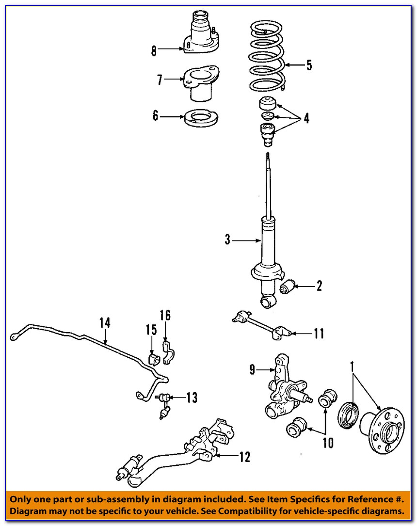 1997 Honda Civic Suspension Diagram
