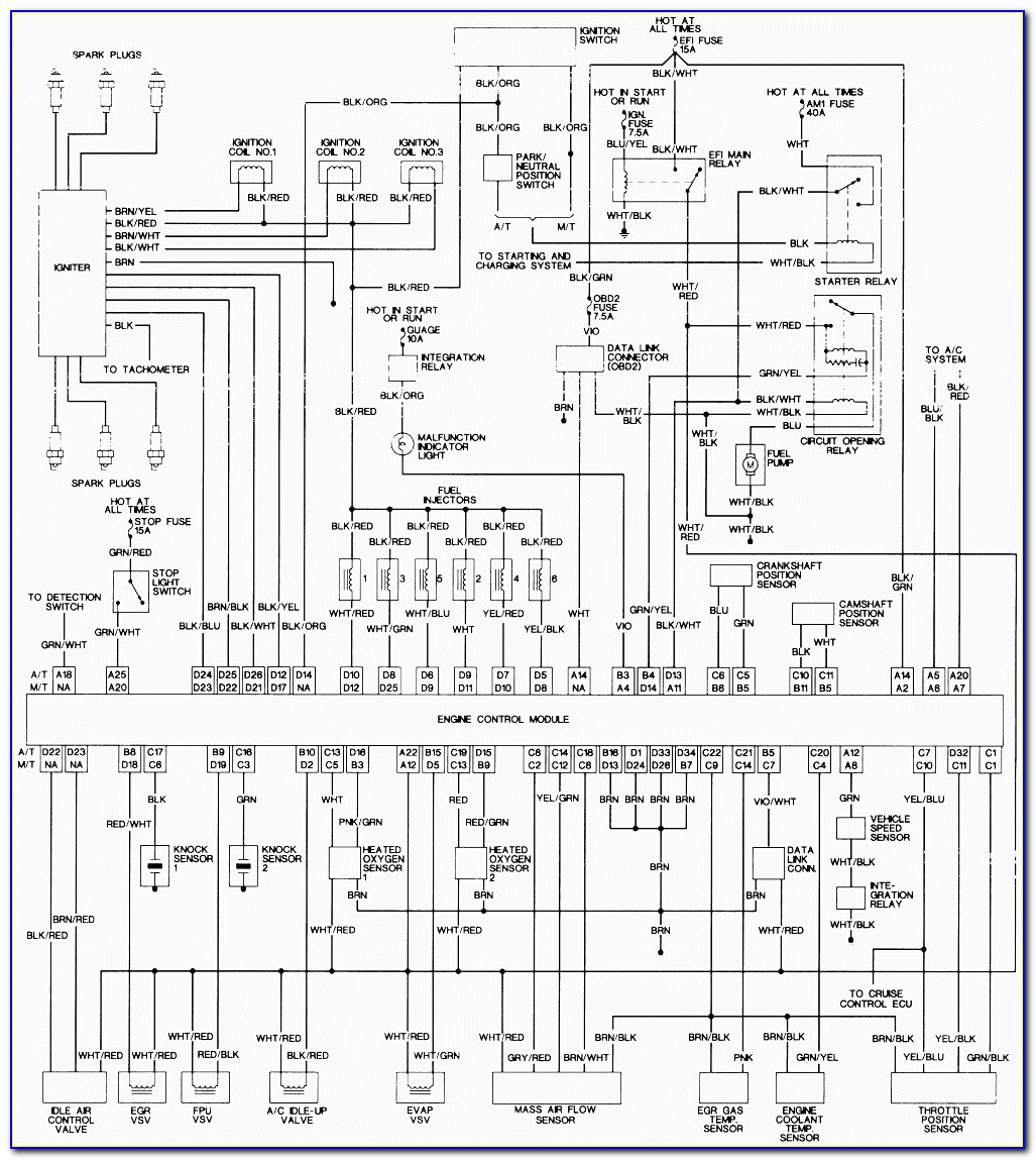 1997 Toyota Tacoma Fuel Pump Wiring Diagram