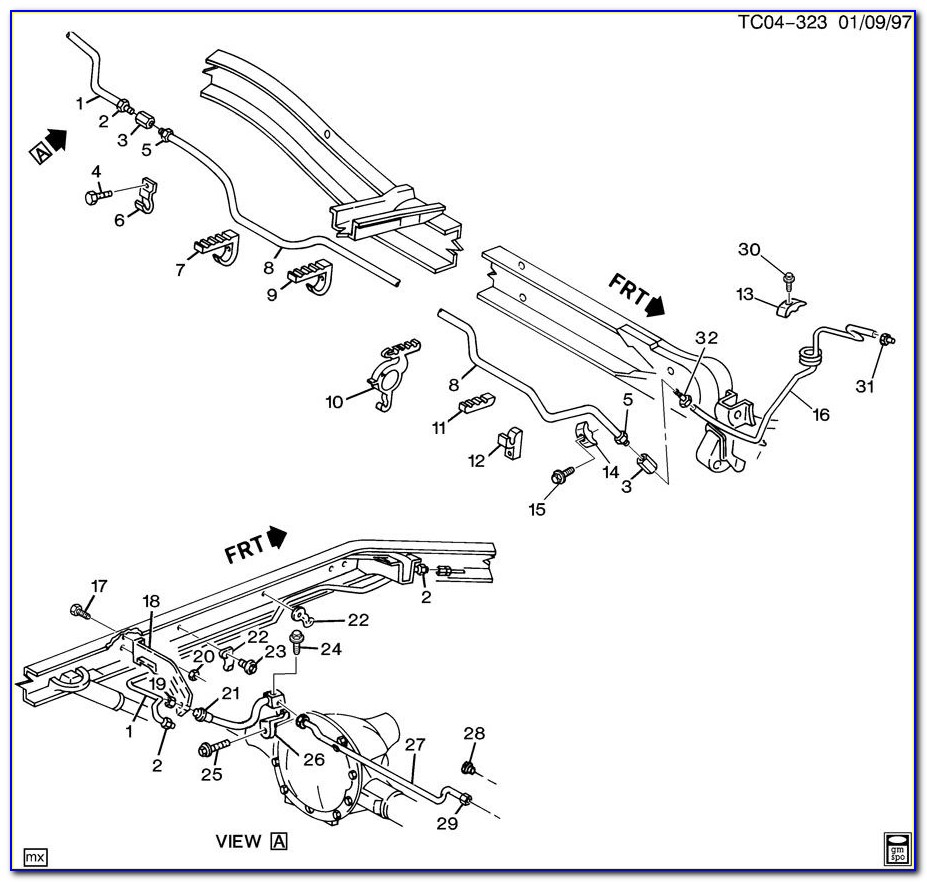 1998 Chevy Blazer Brake Line Diagram