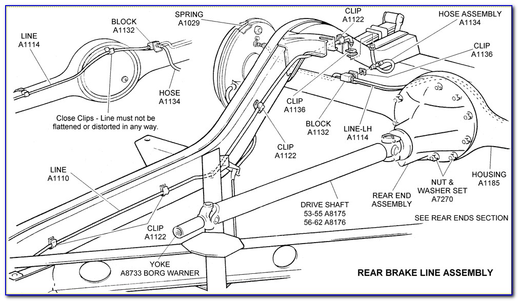 1998 Dodge Ram 1500 Rear Brake Line Diagram
