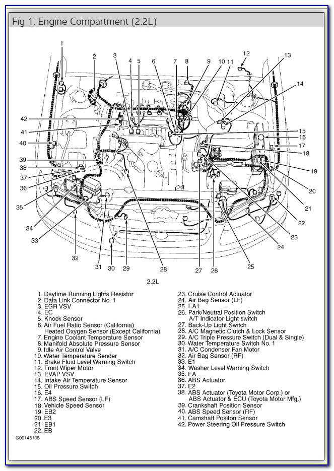1998 Toyota Camry Engine Diagram