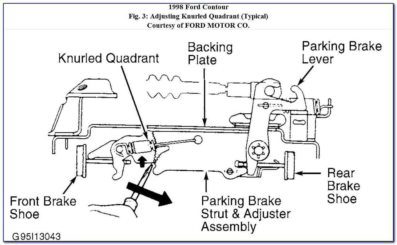 1999 Ford Contour Rear Brake Diagram