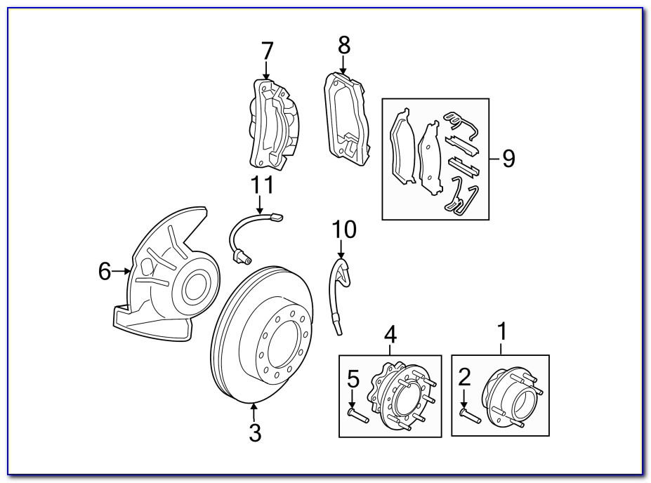 1999 Ford F250 4x4 Front Hub Assembly Diagram