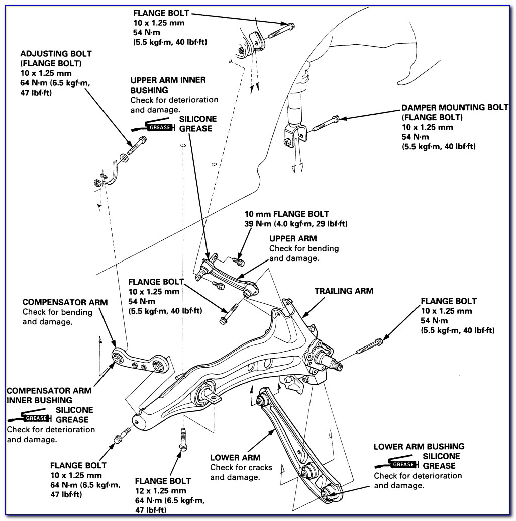 2000 Civic Front Suspension Diagram