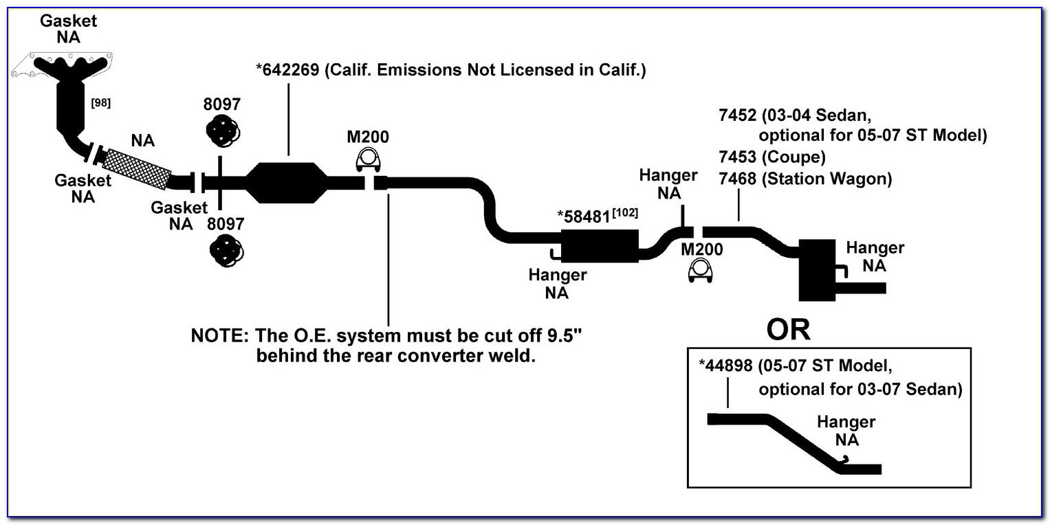 2000 Ford Focus Exhaust Diagram