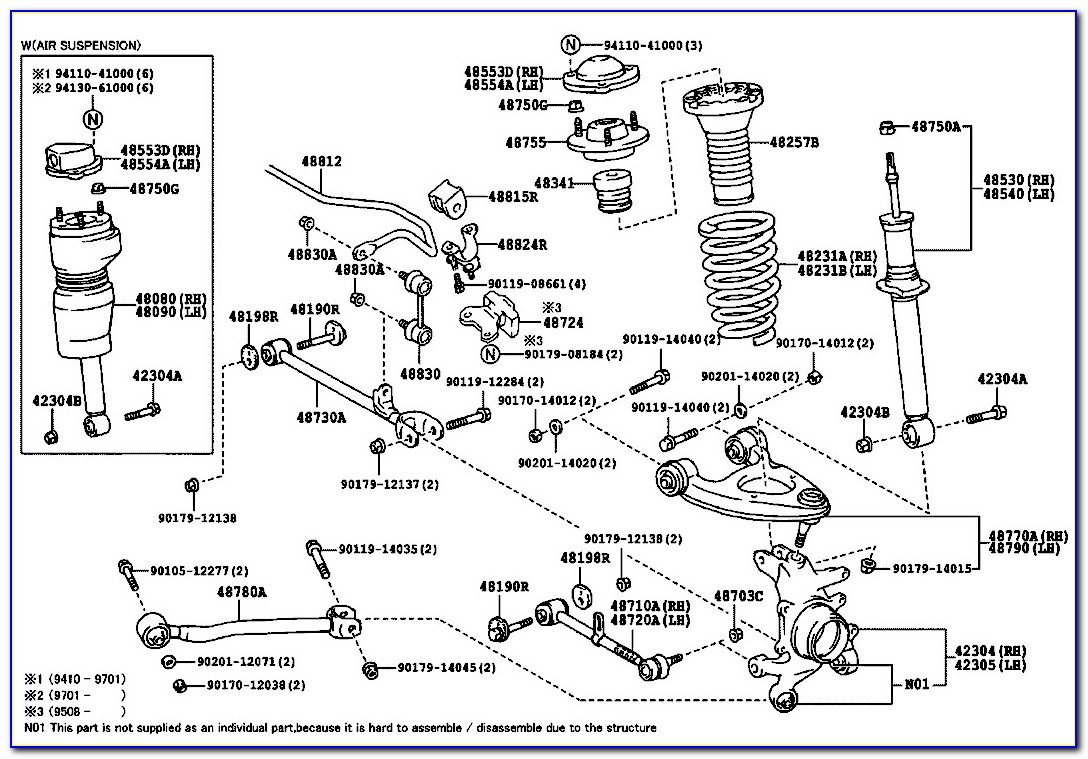 2000 Toyota 4runner Rear Suspension Diagram