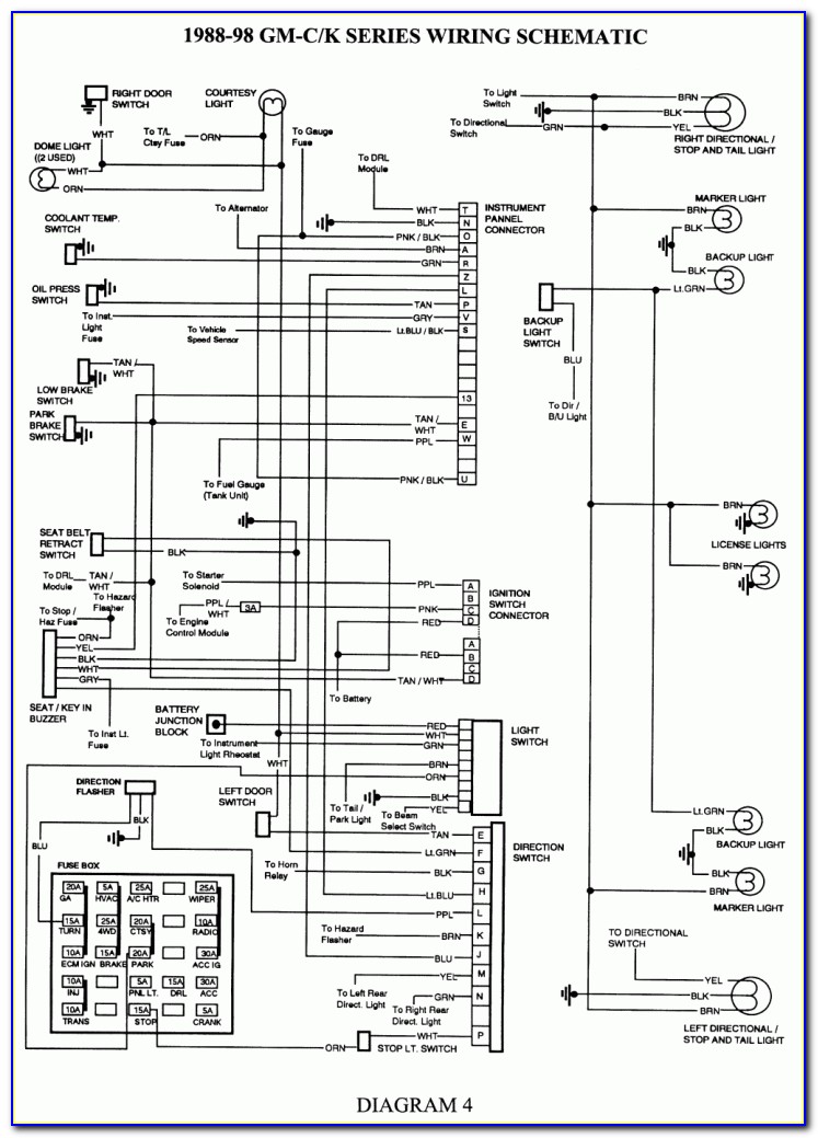 2001 Chevy Silverado Brake Light Switch Wiring Diagram