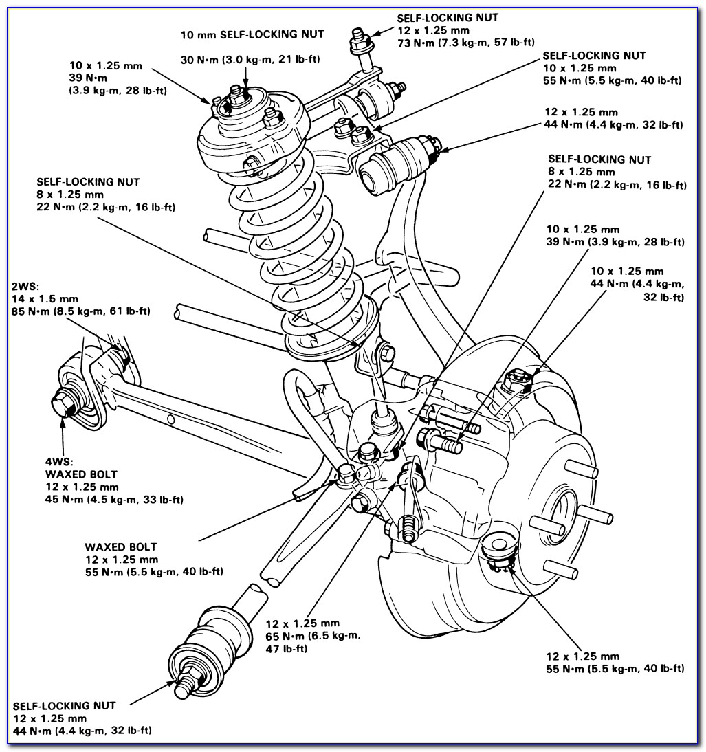2001 Civic Front Suspension Diagram
