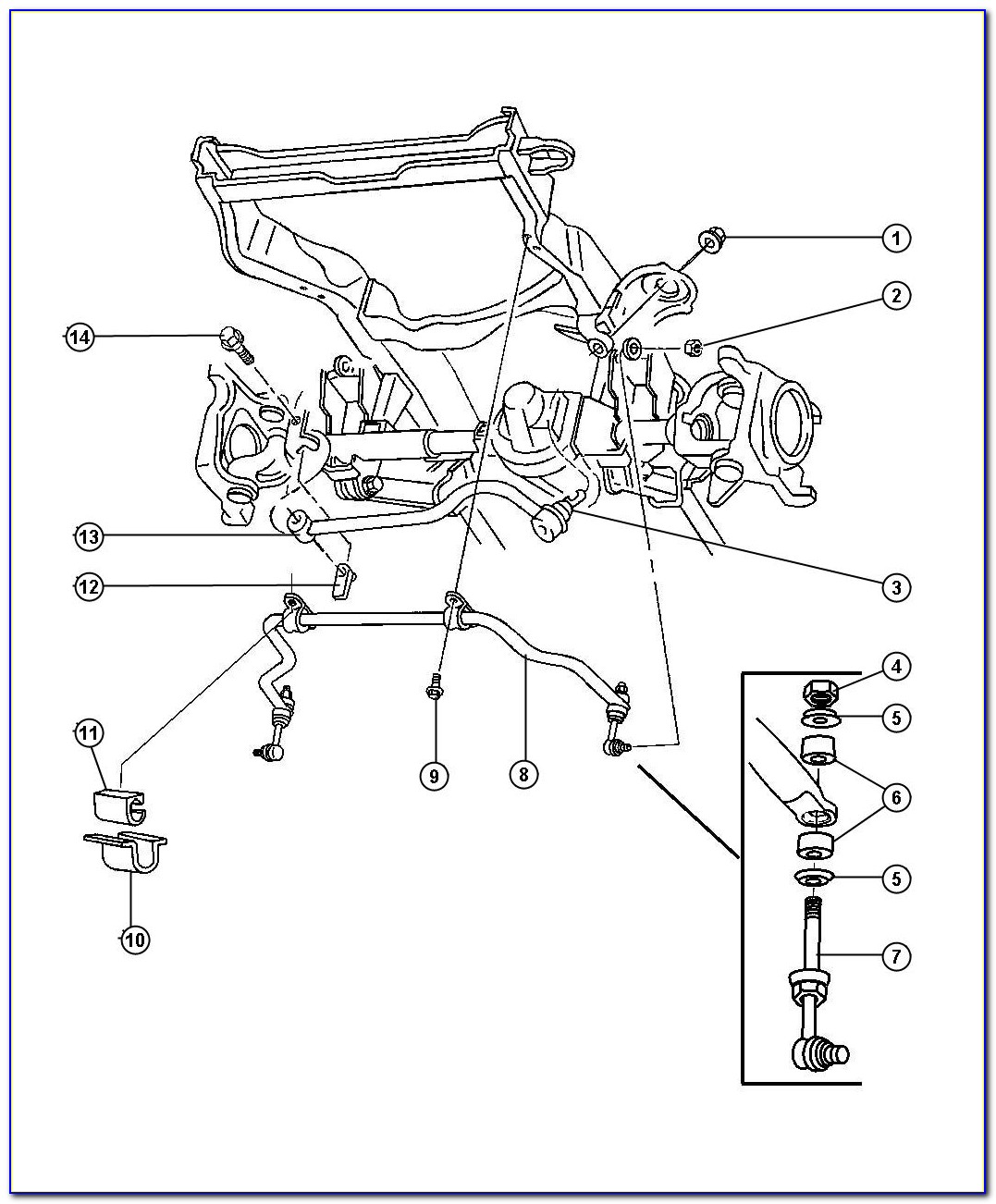 2001 Dodge Ram 1500 Front Suspension Diagram