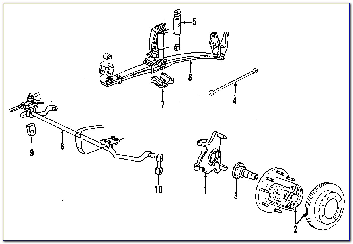 2001 Ford F250 4x4 Front Hub Assembly Diagram