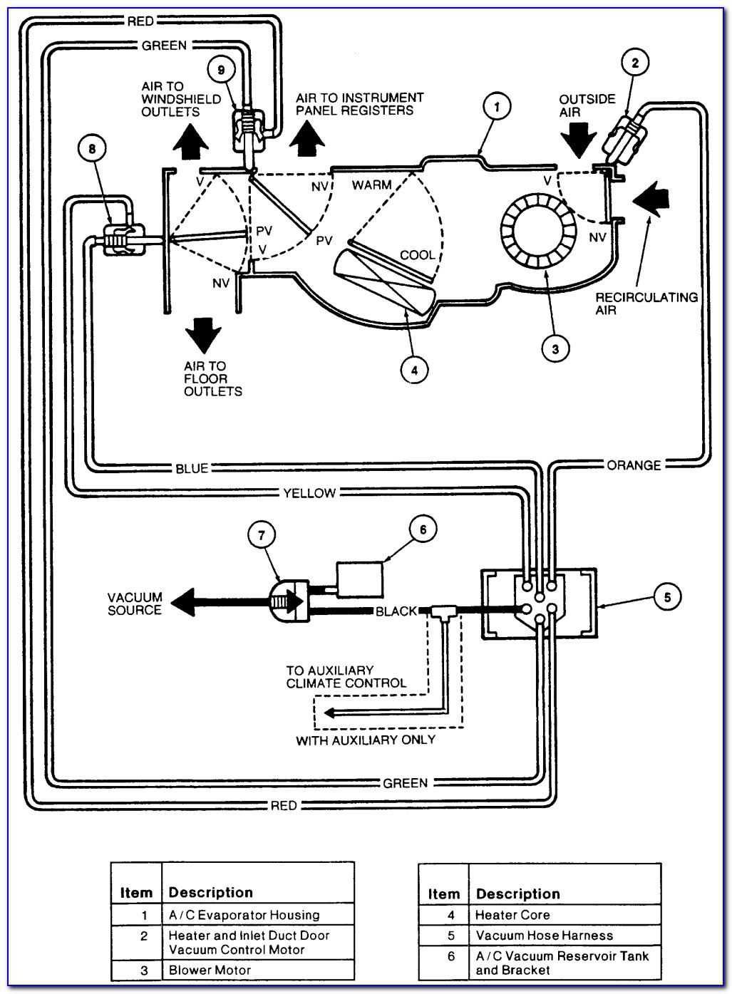 2001 Ford Windstar Heater Hose Diagram