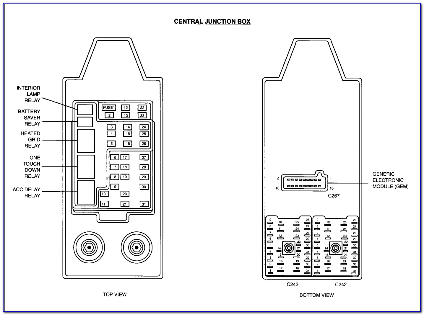 2001 Lincoln Navigator 5.4 Fuse Box Diagram
