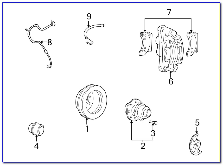 2002 Ford F250 4x4 Front Hub Assembly Diagram