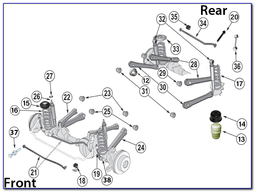 2002 Jeep Wrangler Front Suspension Diagram