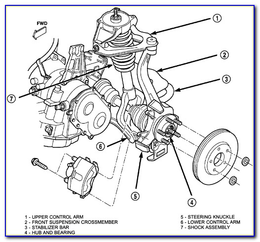 2003 Chrysler Sebring Rear Suspension Diagram