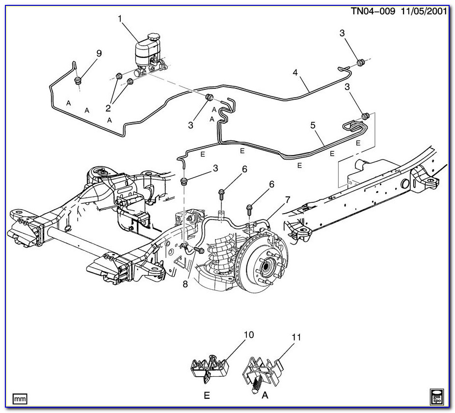 2004 Chevy Tahoe Abs Module Brake Line Diagram
