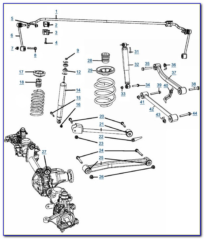 2004 Jeep Wrangler Suspension Diagram