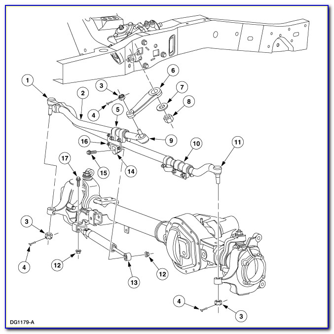 2005 Ford F250 4x4 Front Axle Diagram