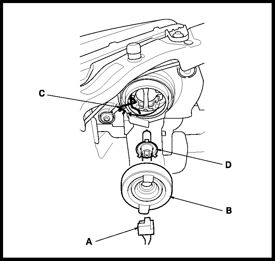 2006 Honda Pilot Headlight Bulb Diagram