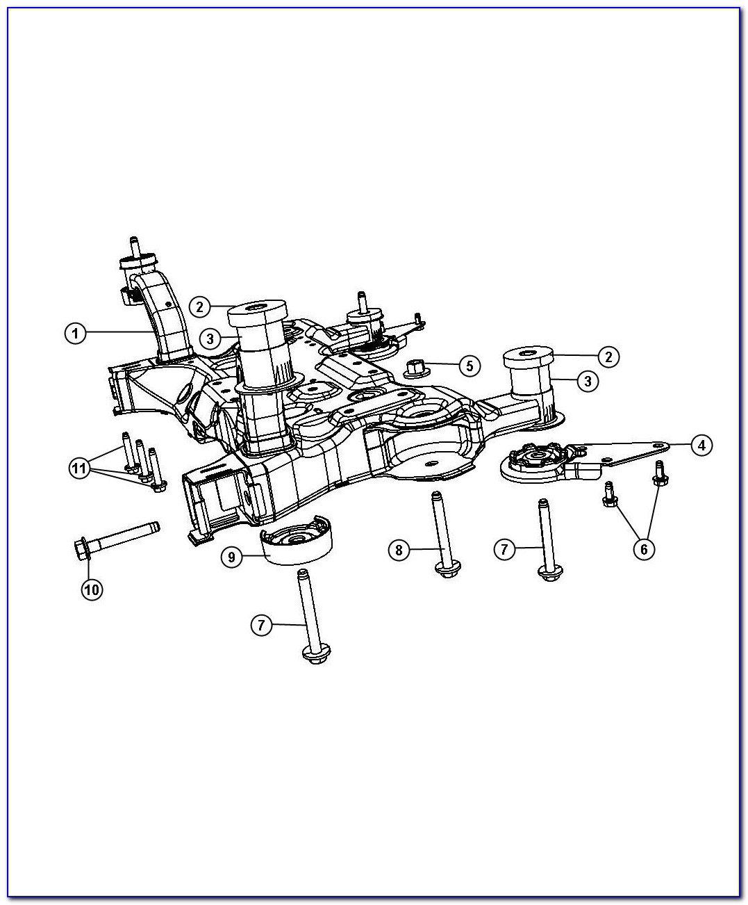 2007 Chrysler Sebring Rear Suspension Diagram