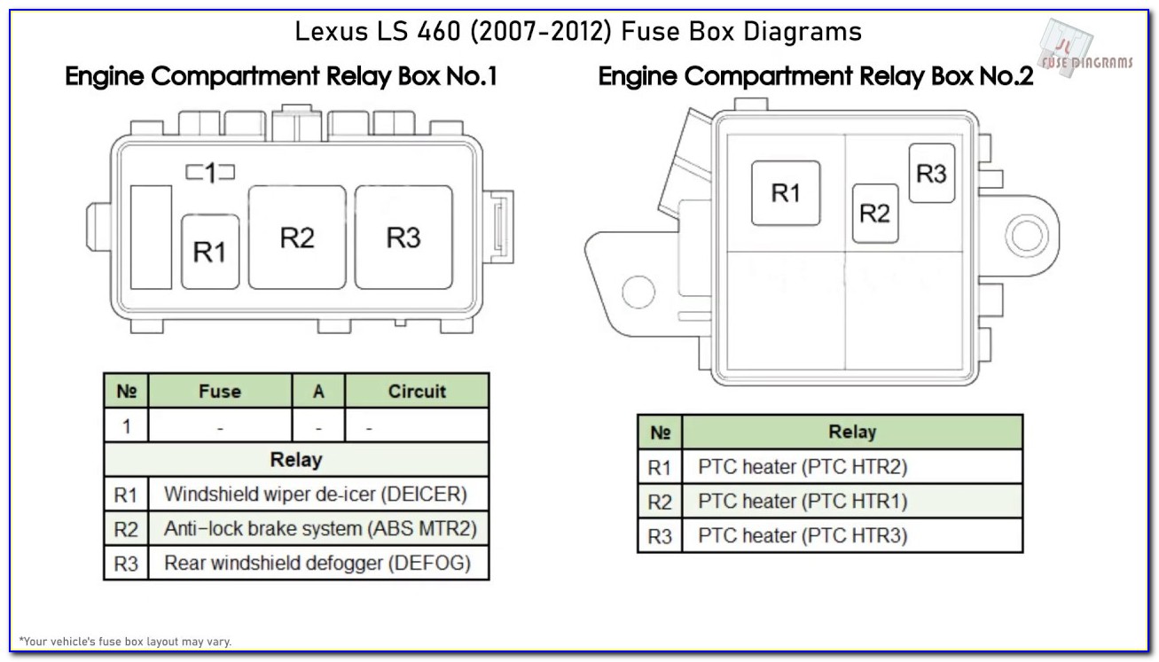 2007 Lexus Ls 460 Fuse Diagram
