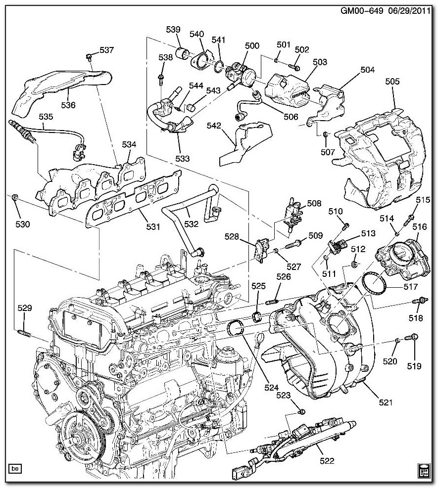 2011 Chevy Equinox 2.4 Engine Diagram