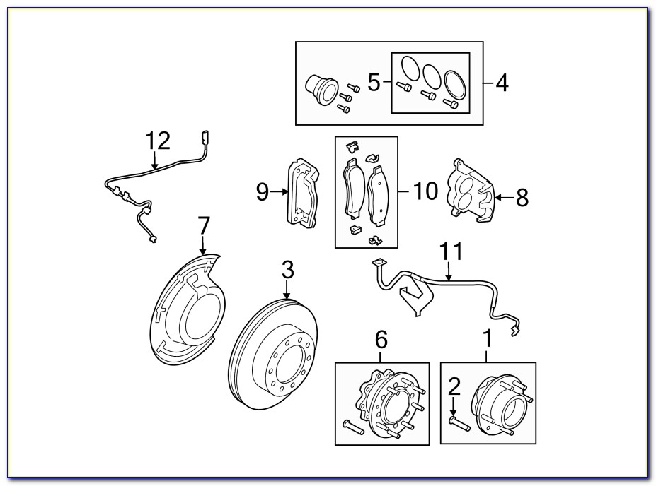 2011 Ford F250 Front Hub Assembly Diagram