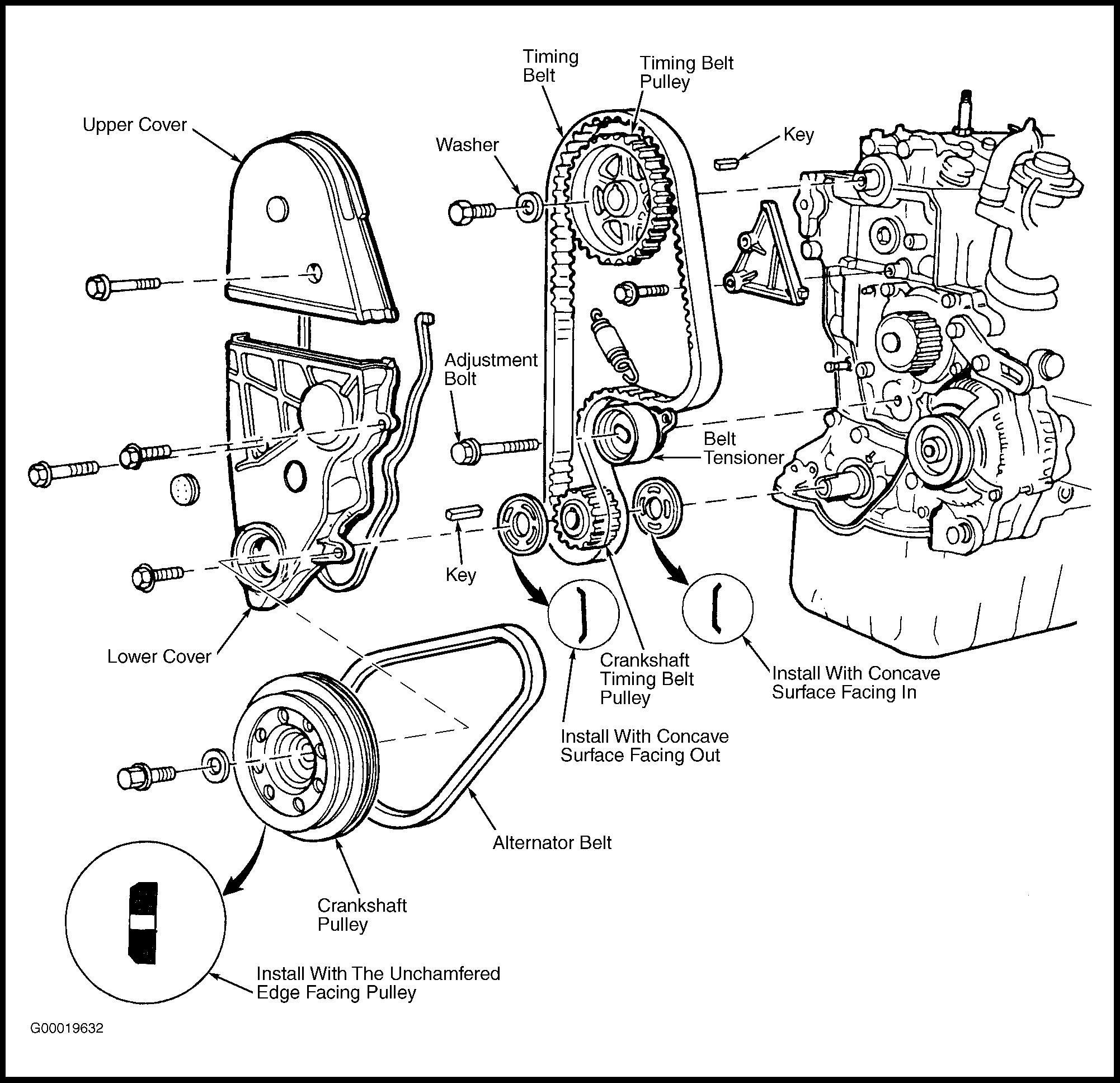 2013 Honda Civic Drive Belt Tensioner Replacement