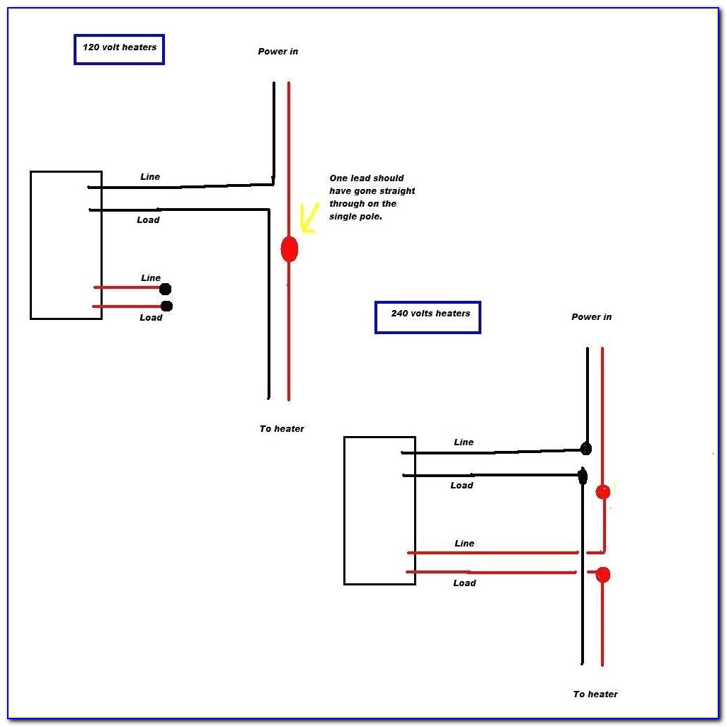 240v Electric Baseboard Heater Wiring Diagram