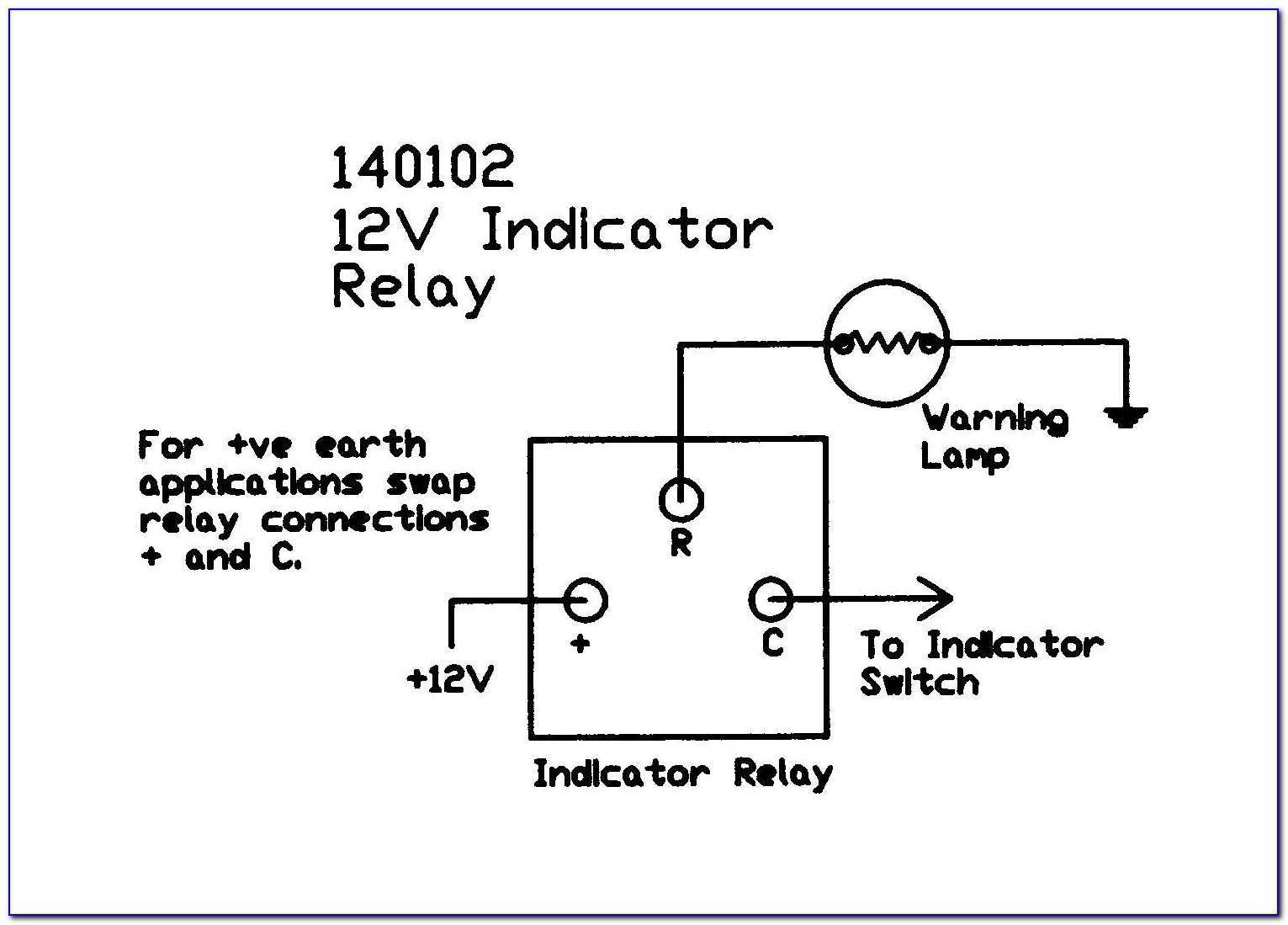 3 Pin Electronic Flasher Relay Wiring Diagram