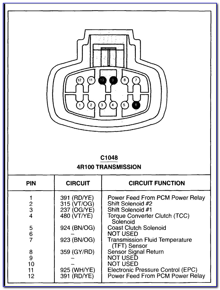 4r100 Transmission Line Diagram