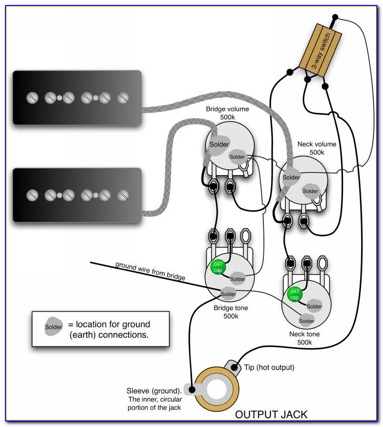 50's Style Les Paul Wiring Diagram