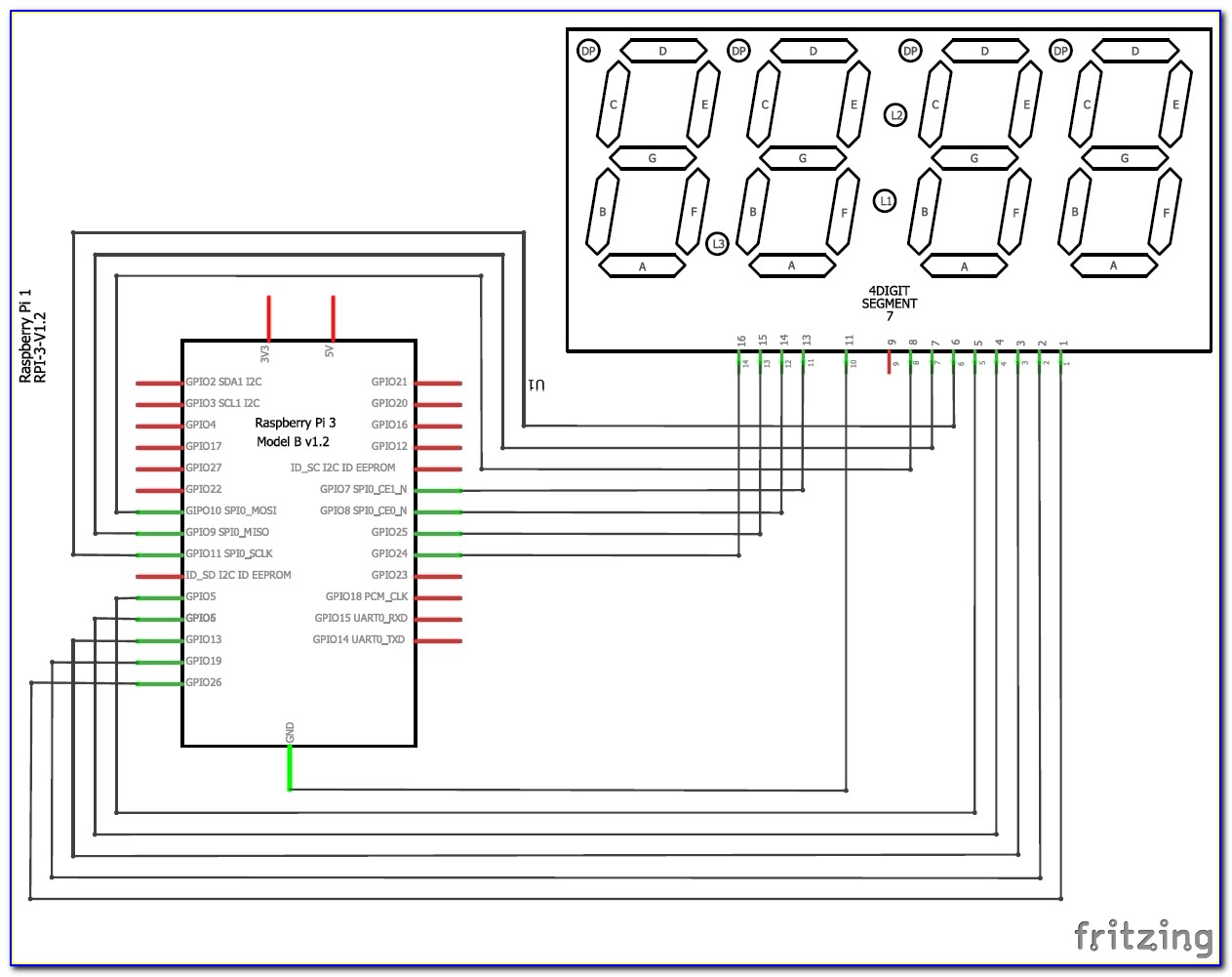 7 Segment Digital Clock Circuit Diagram