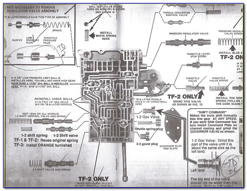 727 Transmission Valve Body Diagram