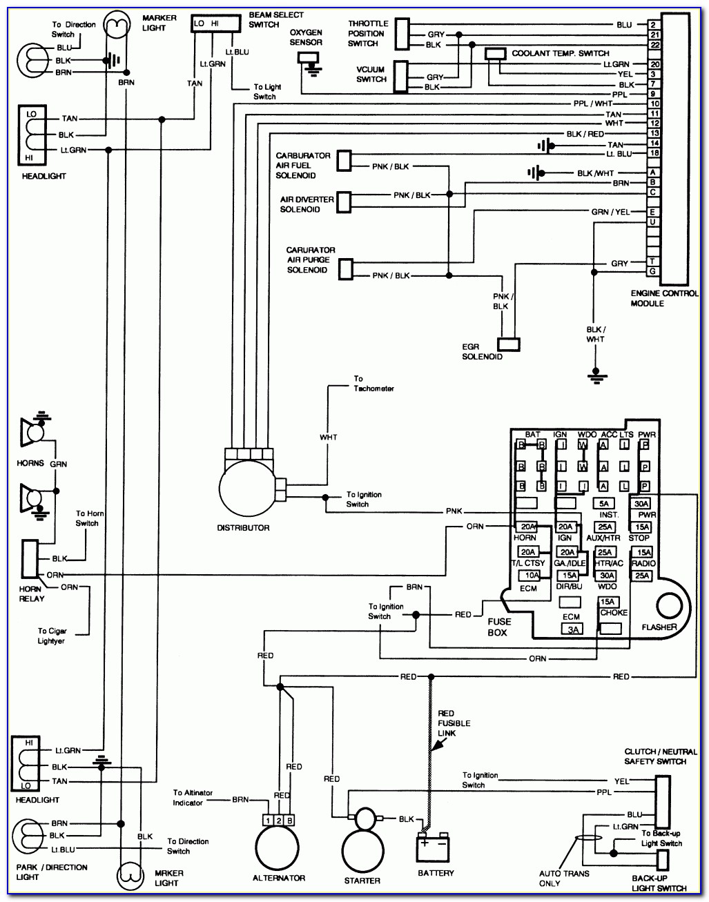 87 Chevy Truck Bulkhead Wiring Diagram