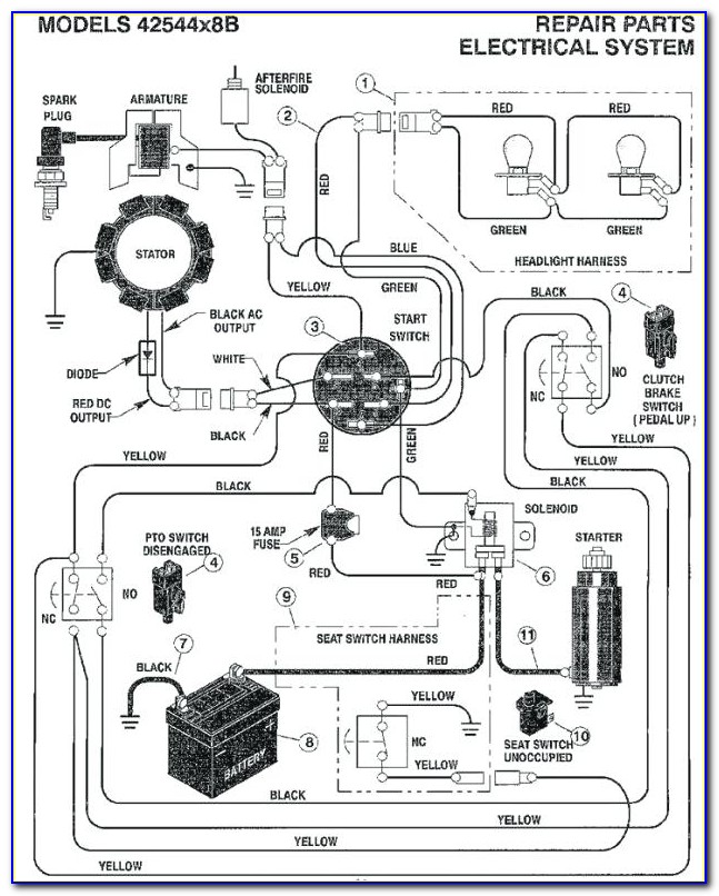 Arnold Riding Mower Ignition Switch Wiring Diagram