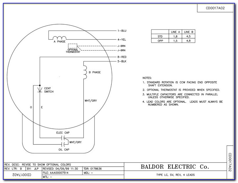 Baldor Motors Wiring Diagram 3 Phase