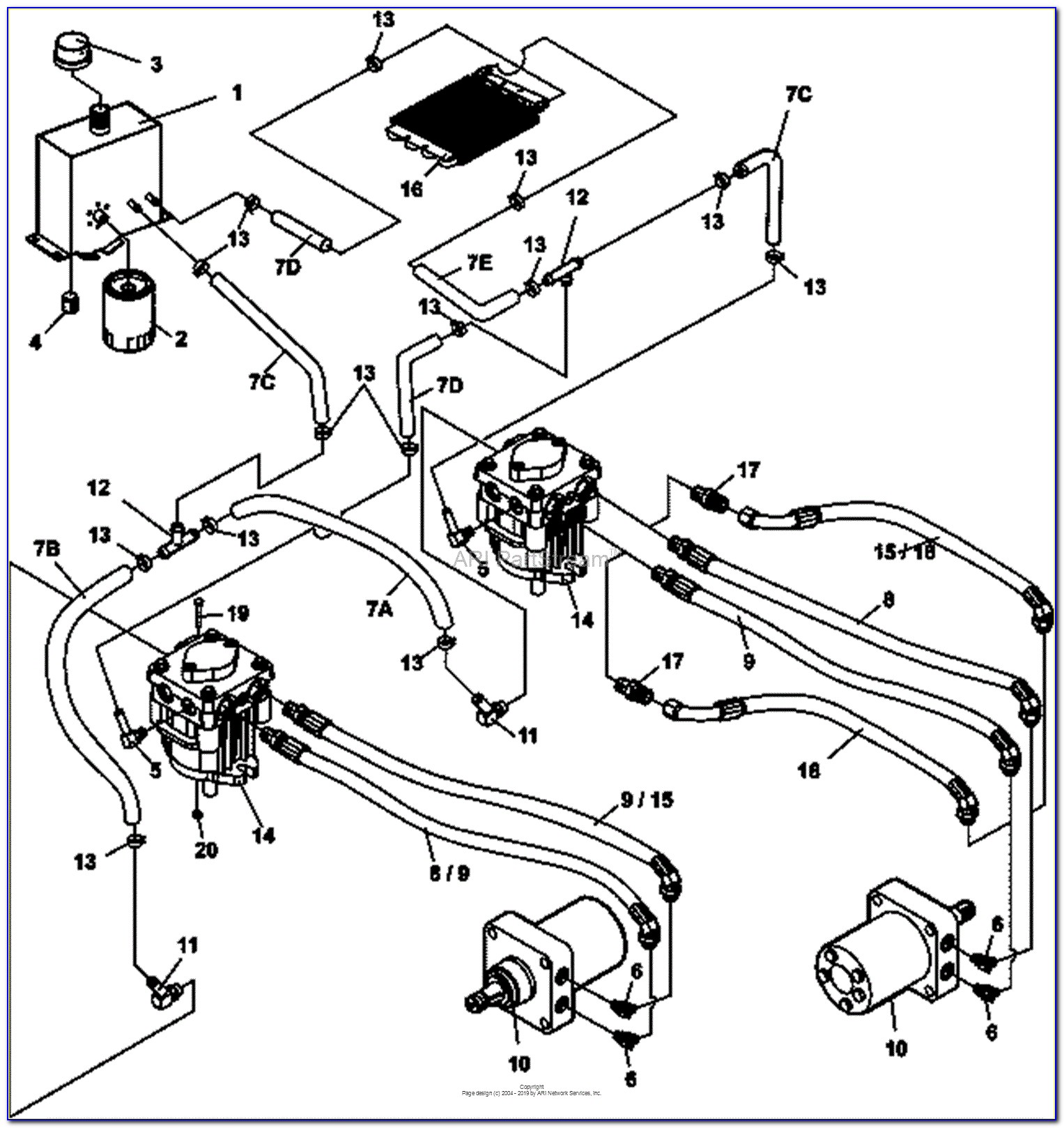 Bobcat 753 Hydraulic Hose Diagram