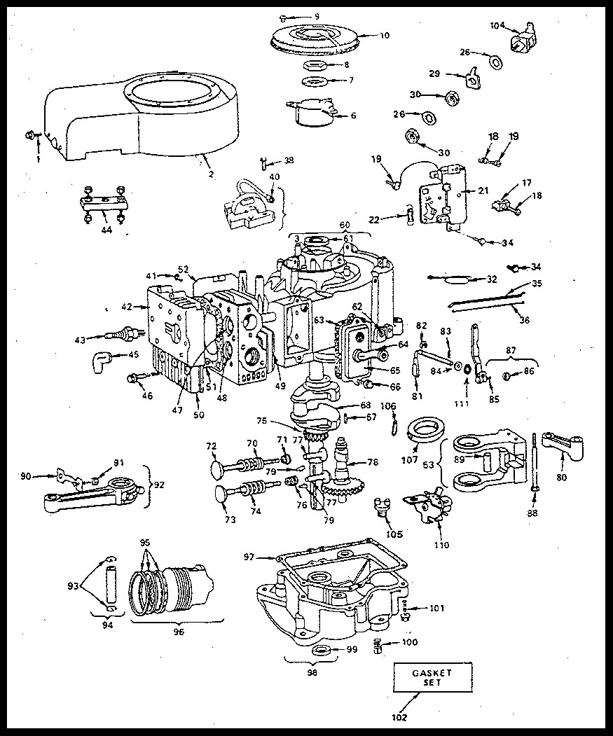 Briggs And Stratton Engine Diagram 5hp