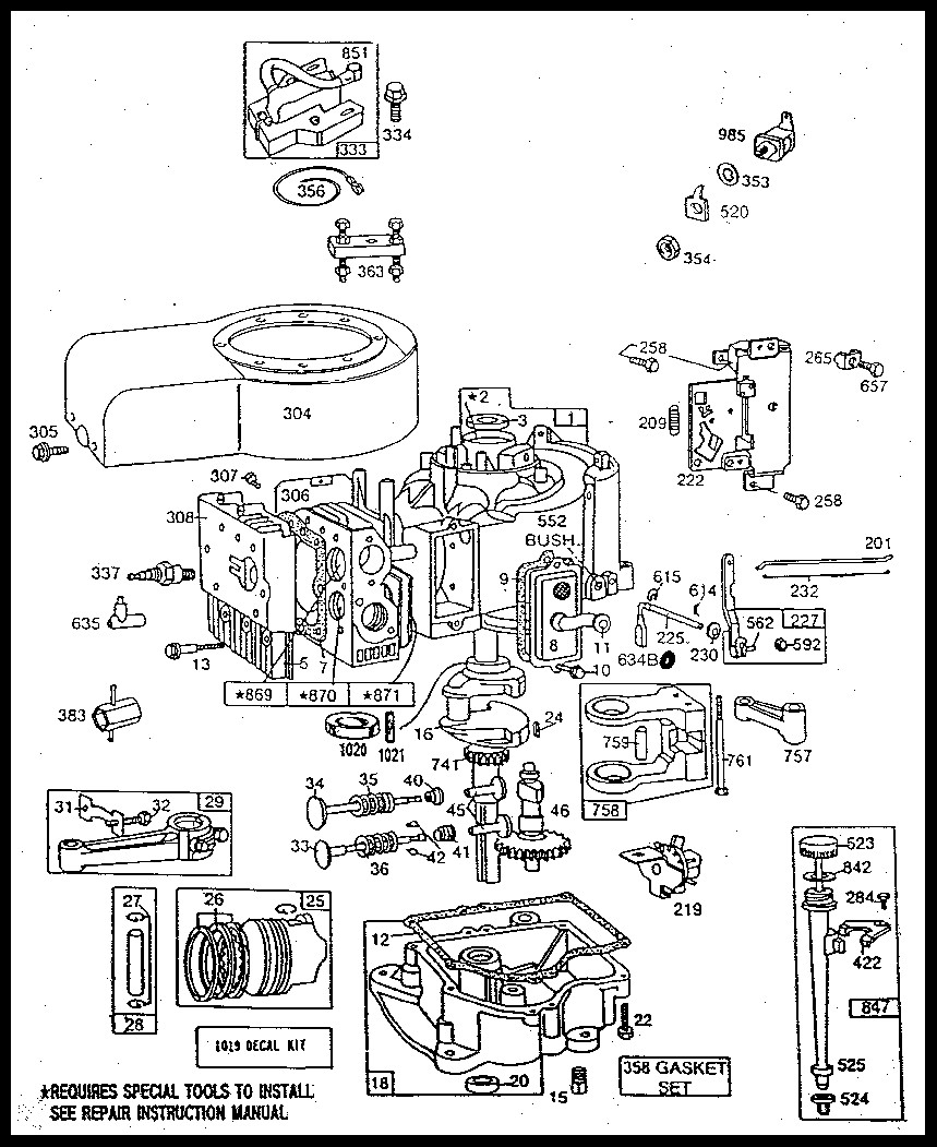 Briggs And Stratton Engine Diagram