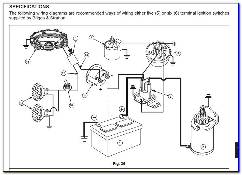Briggs And Stratton Wiring Diagram 16 Hp