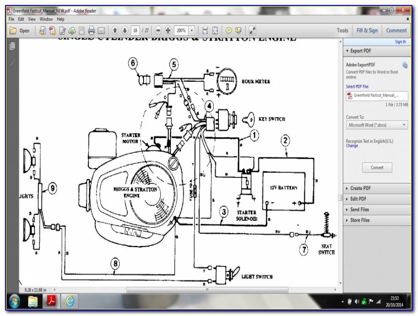 Briggs And Stratton Wiring Diagram 19 Hp