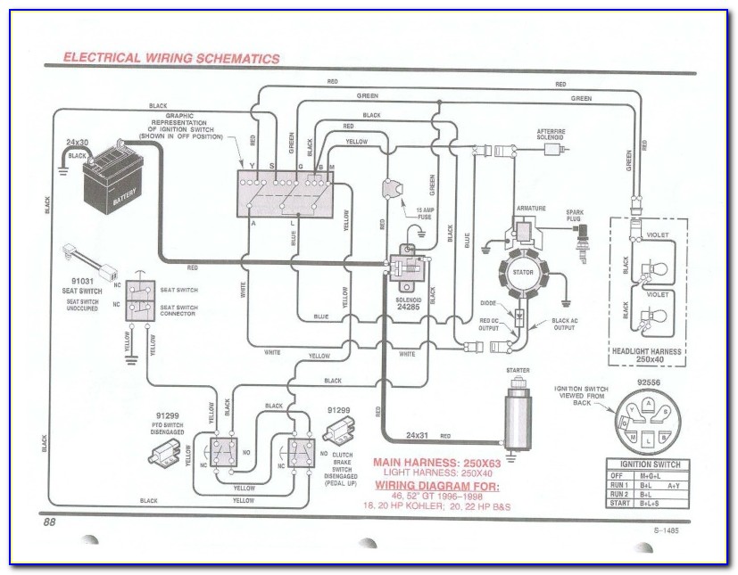 Briggs And Stratton Wiring Diagram 8hp