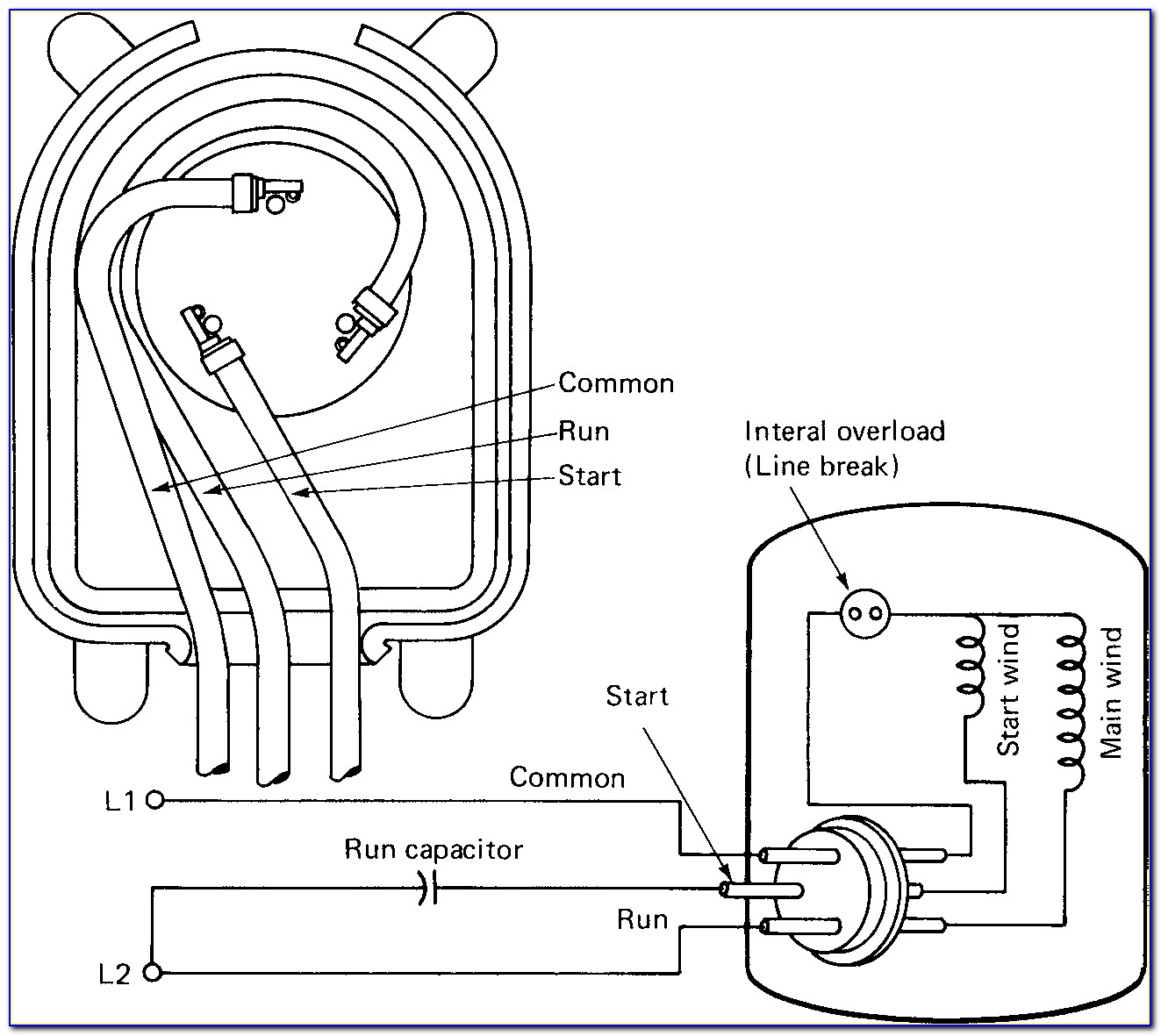 Capacitor Wiring Diagram For Electric Motor