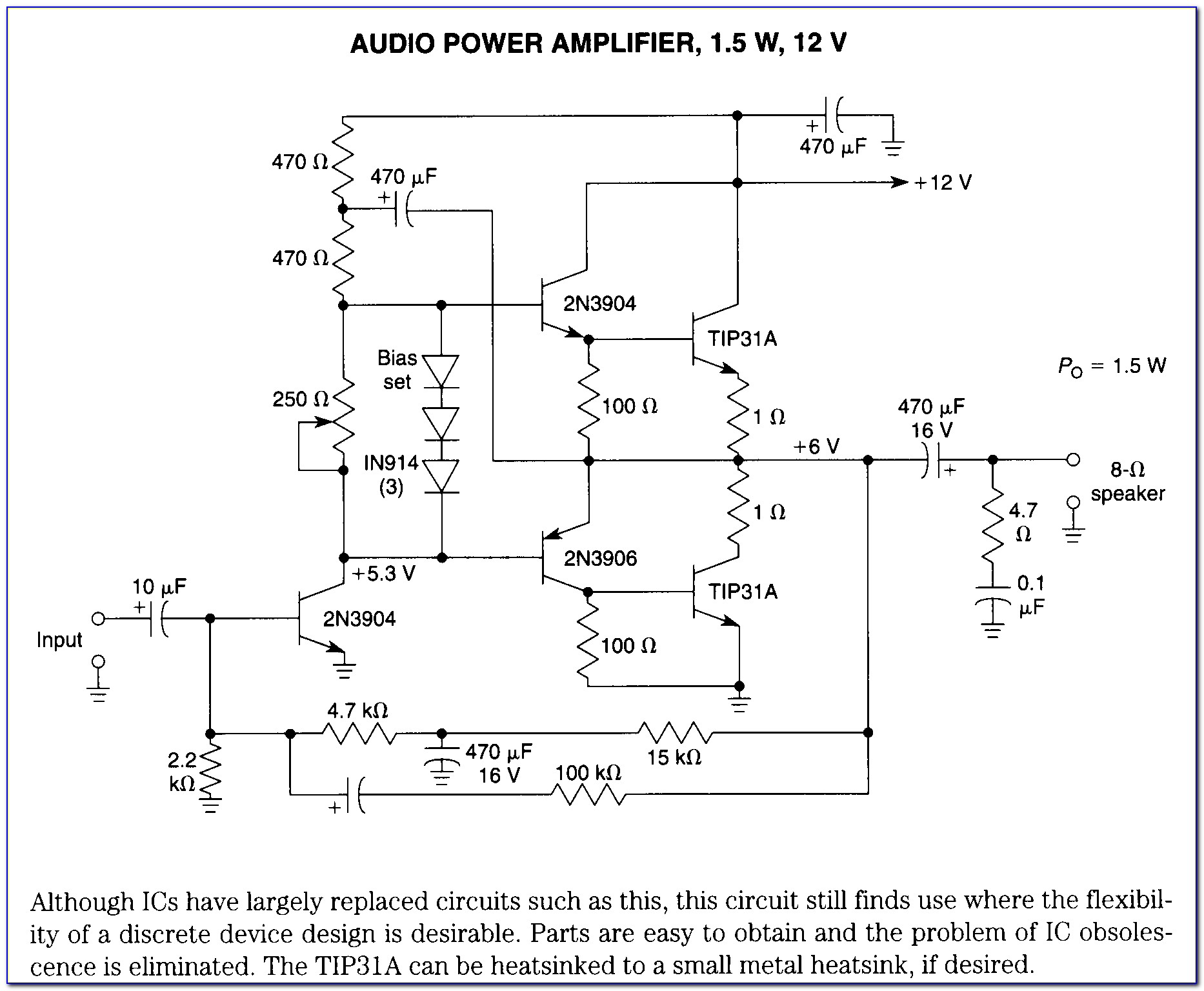 Circuit Diagram Of Audio Amplifier Of 12v Pdf