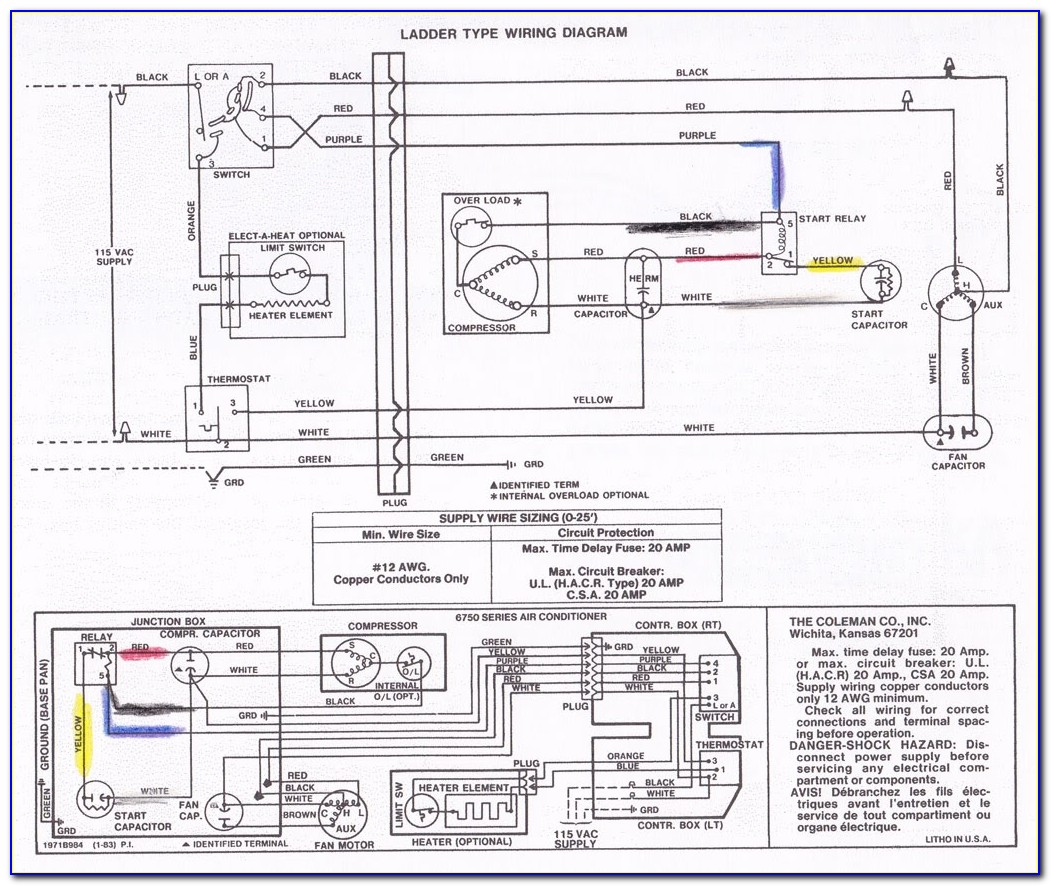Coleman Mach Rv Air Conditioner Wiring Diagram